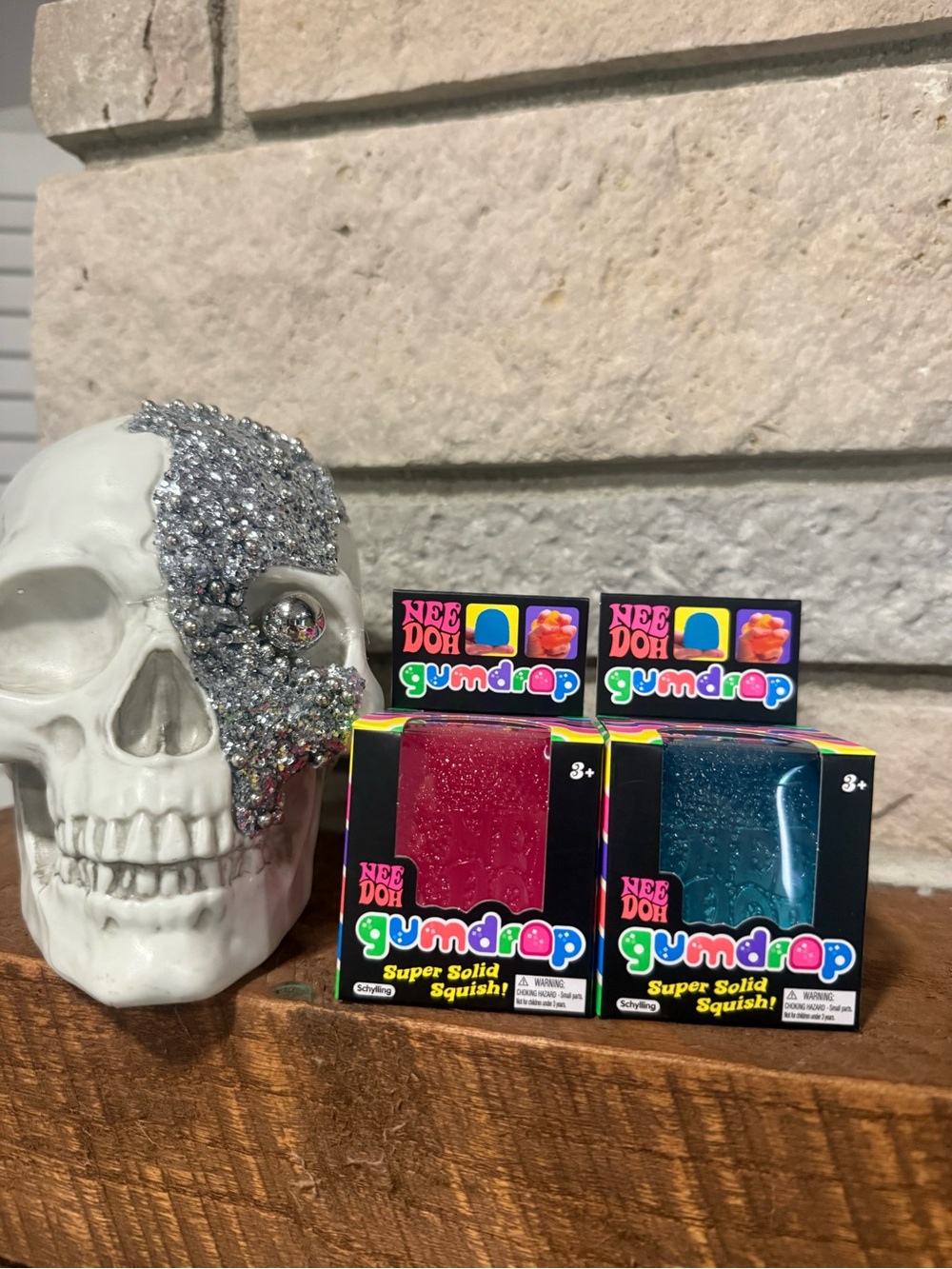 NeeDoh Gumdrop Super Solid Squish! Toy - Pink & Blue